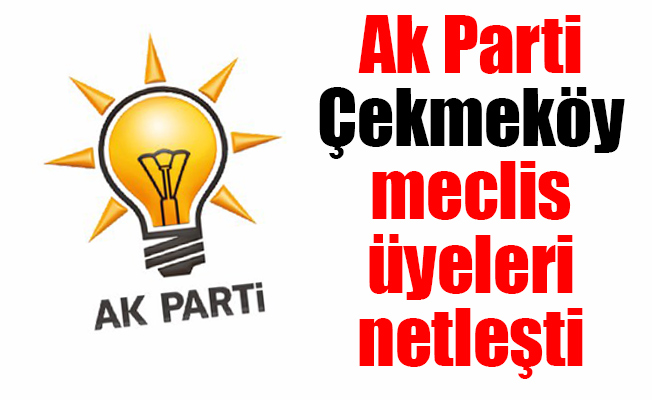 Ak Parti Çekmeköy meclis üyeleri netleşti