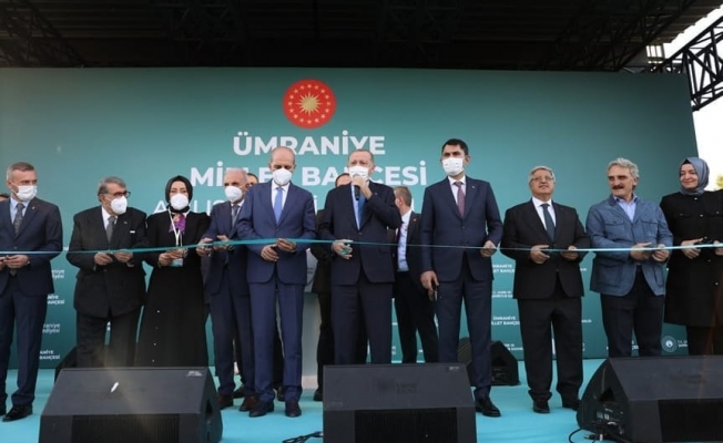 Cumhurbaşkanı Erdoğan Ümraniye Millet Bahçesini Açtı