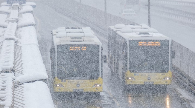 İstanbul'a Yoğun Kar Uyarısı