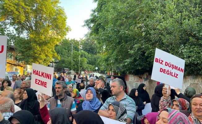 Beykoz’da mahalle halkından kentsel dönüşüm tepkisi