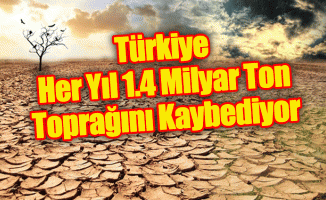 Türkiye Her Yıl 1.4 Milyar Ton Toprağını Kaybediyor