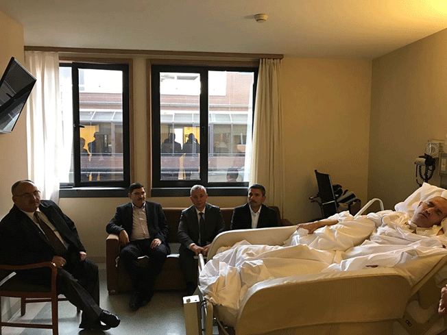 Başkan Hasan Can, Gazi Mehmet Yaman’ı ziyaret etti