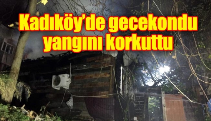 Kadıköy’de gecekondu yangını korkuttu