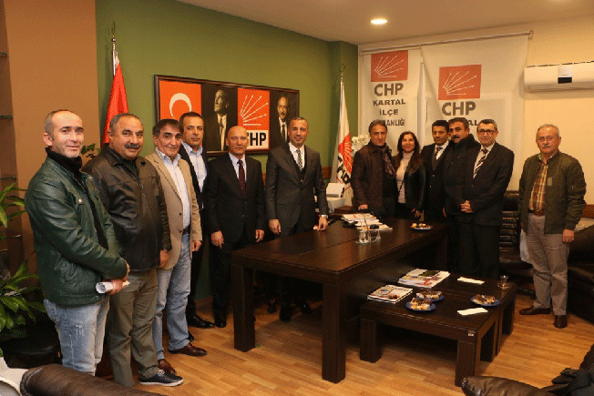Altınok Öz CHP Kartal İlçe Başkanı Muammer Çelebi’yi Ziyaret Etti