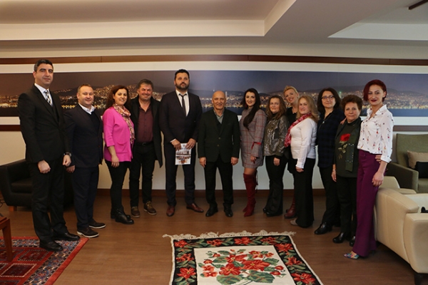 Bosna Sancak Sosyal Yardımlaşma ve Kültür Derneği’nden Başkan Altınok Öz’e Ziyaret
