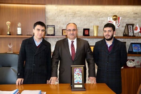 TÜGVA İl Temsilcisi Fatih Coşar’dan Başkan Hasan Can’a ziyaret