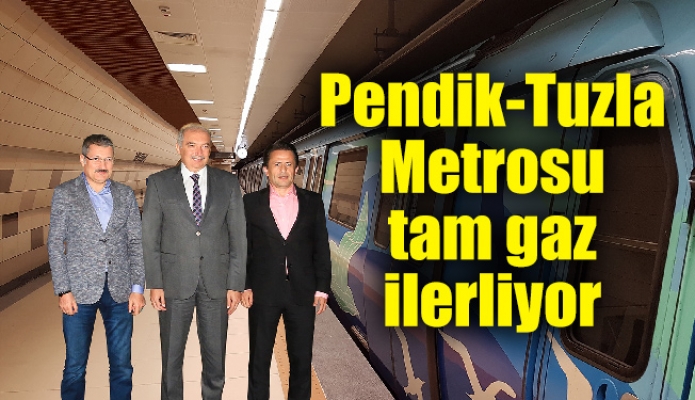 Pendik-Tuzla Metrosu tam gaz ilerliyor