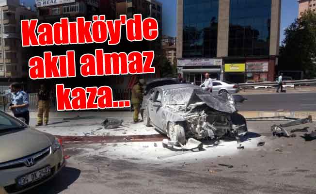 Kadıköy'de akıl almaz kaza…