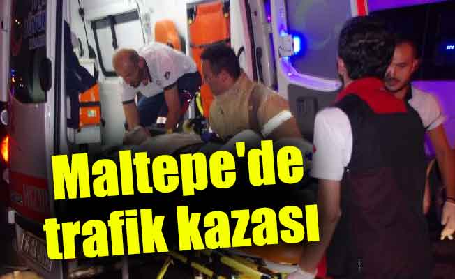 Maltepe'de trafik kazası : 1 ölü 2 yaralı