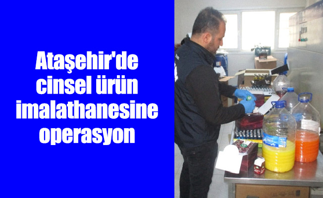 Ataşehir'de cinsel ürün imalathanesine operasyon