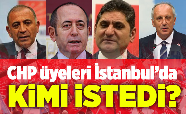 CHP üyeleri İstanbul’da kimi istedi?