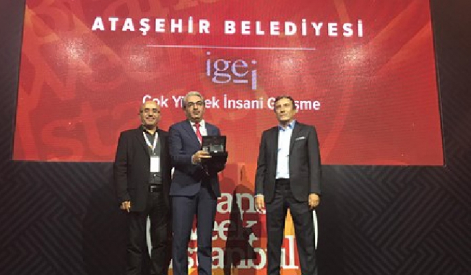 Ataşehir Belediyesi'ne Çok Yüksek İnsani Gelişme Ödülü