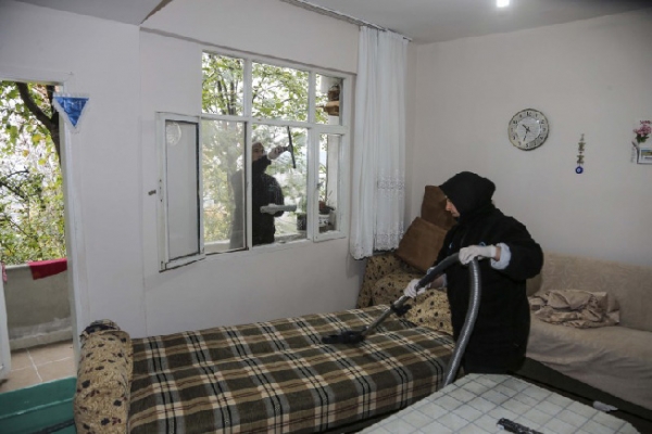 Beykoz Belediyesinden evlere temizlik ve tadilat hizmeti