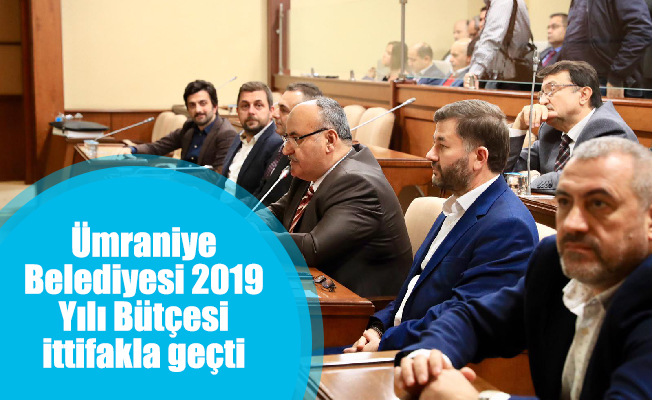 Ümraniye Belediyesi 2019 Yılı Bütçesi ittifakla geçti