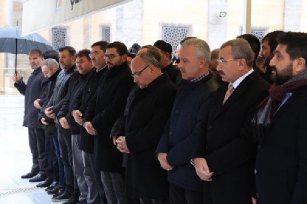 Başkan Hasan Can Şaban Aytaç’ın eşinin cenazesine katıldı