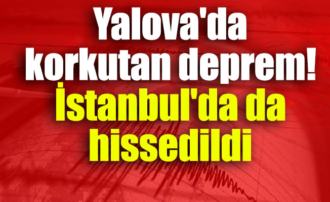 Yalova'da korkutan deprem! İstanbul'da da hissedildi