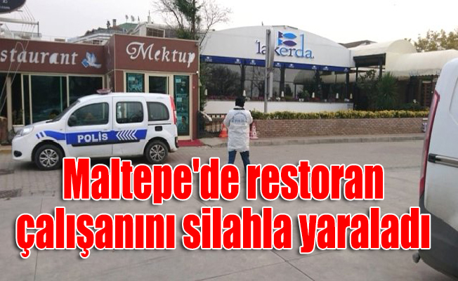 Maltepe'de restoran çalışanını silahla yaraladı