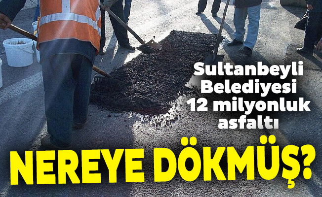 Sultanbeyli Belediyesi 12 milyonluk asfaltı nereye dökmüş?