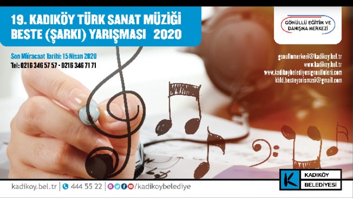 Kadıköy Türk Sanat Müziği Beste Yarışması Başladı