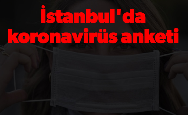İstanbul'da koronavirüs anketi