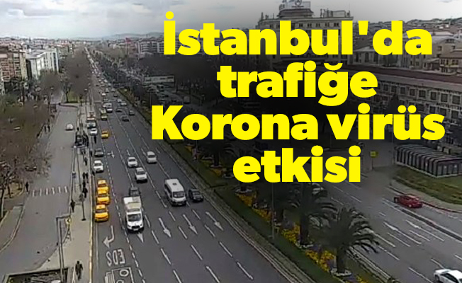 İstanbul'da trafiğe Korona virüs etkisi