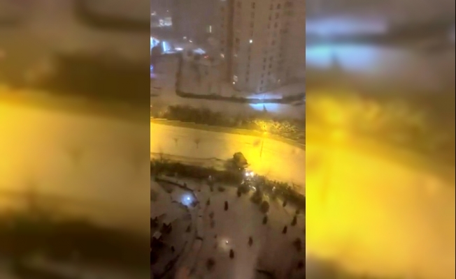 İstanbul'u Aybar vurdu: Araçlar kaza yaptı, drift attı