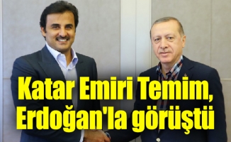 Katar Emiri Temim, Erdoğan'la görüştü