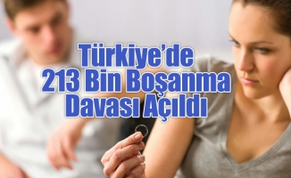 Türkiye’de 213 Bin Boşanma Davası Açıldı