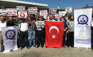 Üsküdar'da Arakan protestosu