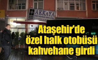 Ataşehir'de özel halk otobüsü kazası