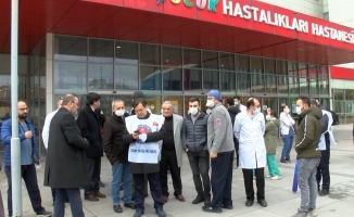 Ümraniye'de Sağlık Çalışanlarından Protesto